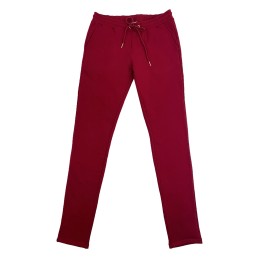 Design red solid color sweatpants Custom elastic band long sweatpants Back pocket zipper design Sweatshirt fabric Women's sweatpants U399 Design red solid color sweatpants Custom elastic band long sweatpants Back pocket zipper design Sweatshirt fabric Women's sweatpants U399